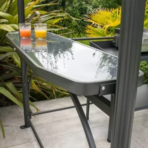 magasin solde Dcb Garden Abri De Jardin En Aluminium Et Polycarbonate Gris Anthracite 13