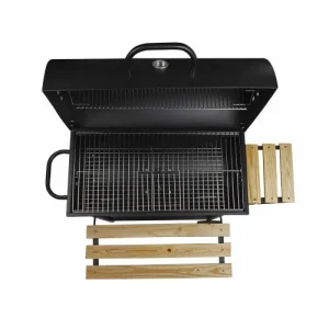 prix le plus bas LIVOO Barbecue à Charbon Baril En Bois Noir 14