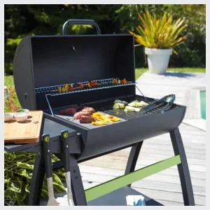 Cook In Garden Barbecue Au Charbon De Bois En Acier Noir qualité d’originales 10