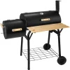 Tectake Barbecue Charbon 2 Cuves Avec Thermomètre Noir nouvelle saison 7