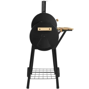 Tectake Barbecue Charbon 2 Cuves Avec Thermomètre Noir nouvelle saison 12