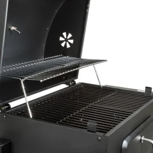 Tectake Barbecue Charbon Avec Grille à Hauteur Réglable Noir Nouveau 14