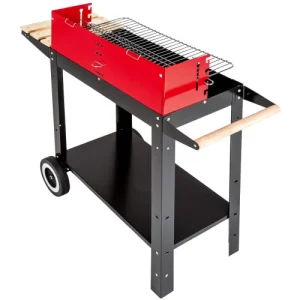 en vente Tectake Barbecue Charbon Chariot Noir/rouge 12