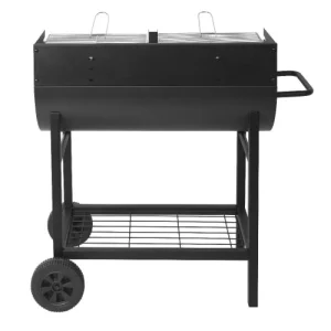 site soldes RED DECO Barbecue Charbon De Bois 2 Grilles Acier Inoxydable Noir 14