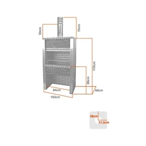 Jardindeco Barbecue En Brique Et Inox Porto ultratendance 9