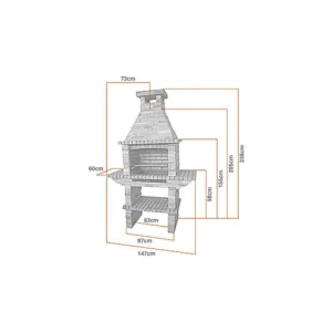 Jardindeco Barbecue En Brique Sines grande marque pas cher 10