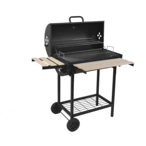 RED DECO Barbecue Fumoir Au Charbon De Bois Acier Inoxydable Noir Pas Cher Magasin Soldes 12