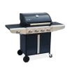 Alice’s Garden Barbecue Gaz Bazin 4 Anthracite 4 Brûleur 1 Feu Latéral vente luxe pas cher 8