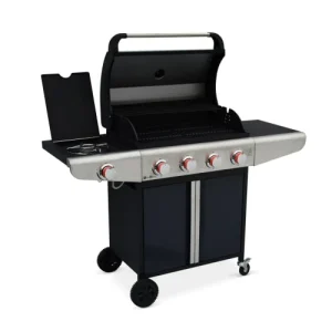 Alice’s Garden Barbecue Gaz Bazin 4 Anthracite 4 Brûleur 1 Feu Latéral vente luxe pas cher 14