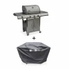 Meilleur Prix Garanti Alice’s Garden Barbecue Gaz Inox 14kw 3 Brûleurs + 1 Feu Latéral 22