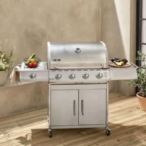 Alice’s Garden Barbecue Gaz Inox 17kw, 5 Brûleurs Dont 1 Feu site en ligne 10