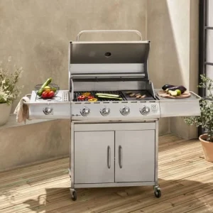 Alice’s Garden Barbecue Gaz Inox 17kw, 5 Brûleurs Dont 1 Feu site en ligne 12