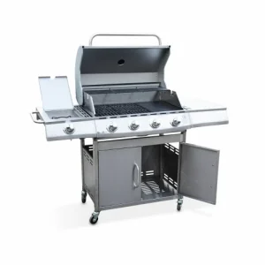 Alice’s Garden Barbecue Gaz Inox 17kw, 5 Brûleurs Dont 1 Feu site en ligne 14