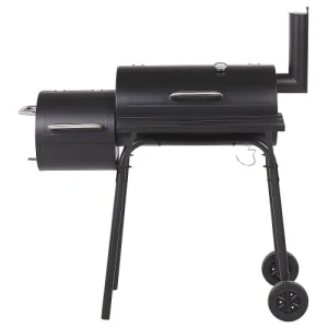 grande popularité Beliani Barbeque Fumoir Au Charbon De Bois Noir 11