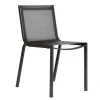 Livraison internationale Arcane Chaise Aluminium Et Textilène Empilable Gris Anthracite 22