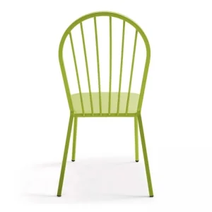 en ligne Oviala Chaise Bistrot En Métal Vert 12