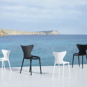 prix pas cher Vondom Chaise D’extérieur Laquée Anthracite 12