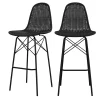 Rendez Vous Déco Chaise De Bar 76 Cm En Résine Tressée Noire (lot De 2) belle 22