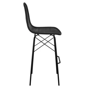 Rendez Vous Déco Chaise De Bar 76 Cm En Résine Tressée Noire (lot De 2) belle 10