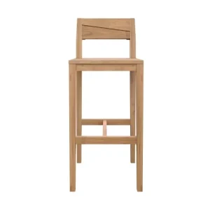 Rendez Vous Déco Chaise De Bar Extérieur En Bois De Teck Massif (lot De 2) en ligne 18