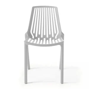 site soldes Oviala Chaise De Jardin Ajourée En Plastique Blanc 14