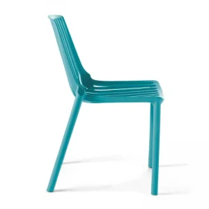 Oviala Chaise De Jardin Ajourée En Plastique Bleu en vente 12