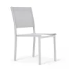 Oviala Chaise De Jardin Aluminium Et Textilène Blanc Promotio de vente 20