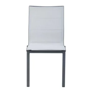 Ozalide Chaise De Jardin Aluminium Et Textilène Gris Perle le grand escompte 9