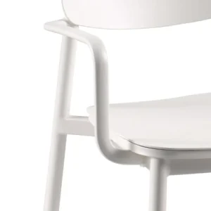 soldes Gescova Chaise De Jardin Avec Accoudoirs En Alu Blanc 7