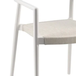 Gescova Chaise De Jardin Avec Accoudoirs En Alu Et Textilène Blanc acheter 10