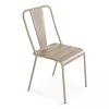 Distributeur Officiel Oviala Chaise De Jardin Bistrot En Métal Taupe 22