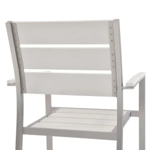 Beliani Chaise De Jardin Blanche marque pas cher 11