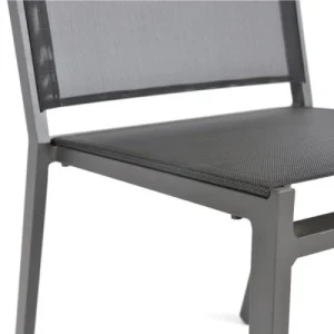 Arcane Chaise De Jardin Empilable Aluminium Et Textilène Gris Anthracite grossiste 12