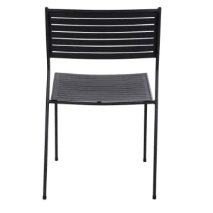 Maisons Du Monde Chaise De Jardin Empilable En Acier Noir soldes officiel 14