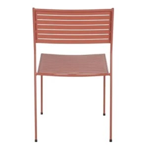 destockage Maisons Du Monde Chaise De Jardin Empilable En Acier Terracotta 14