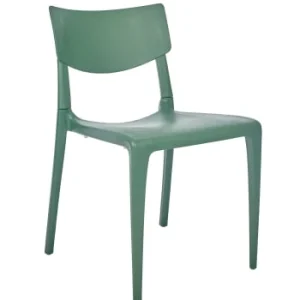 bas prix EZPELETA Chaise De Jardin Empilable En Polypropylène Renforcé Vert 18