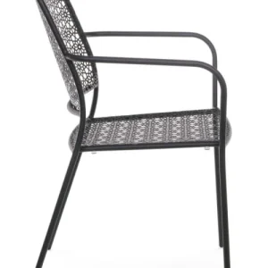 boutique en ligne Bizzotto Chaise De Jardin En Acier Empilable Gris 12