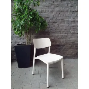 Gescova Chaise De Jardin En Alu Blanc soldes de Noël 8