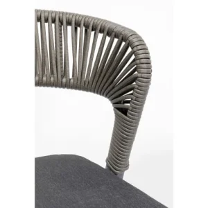 Kare Design Chaise De Jardin En Alu Et Polypropylène Gris Nouveau 11