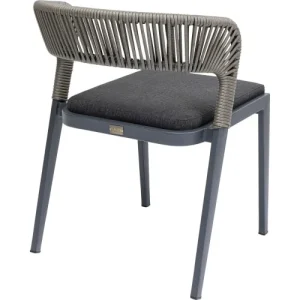 Kare Design Chaise De Jardin En Alu Et Polypropylène Gris Nouveau 15