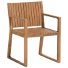 boutique en france Beliani Chaise De Jardin En Bois Clair 22