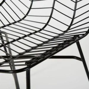 Maisons Du Monde Chaise De Jardin En Métal Ajouré Noir Mat beauté 14