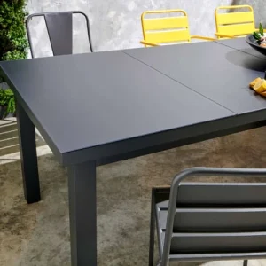 Oviala Chaise De Jardin En Métal Anthracite magasins pas chers 10