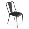 Oviala Chaise De Jardin En Métal Anthracite magasins pas chers 20