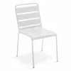 Oviala Chaise De Jardin En Métal Blanc design à la mode 22