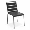 Oviala Chaise De Jardin En Métal Gris Anthracite jusqu'à 20