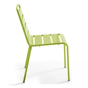 pas cher Oviala Chaise De Jardin En Métal Vert 12