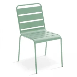 jusqu'à Oviala Chaise De Jardin En Métal Ivoire 16