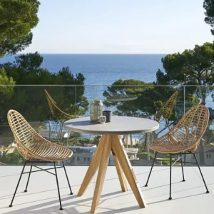 Maisons Du Monde Chaise De Jardin En Résine Imitation Rotin Et Métal Noir vente en ligne 10