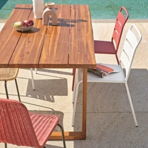 à prix réduits Maisons Du Monde Chaise De Jardin En Résine Terracotta Et Métal Noir 16